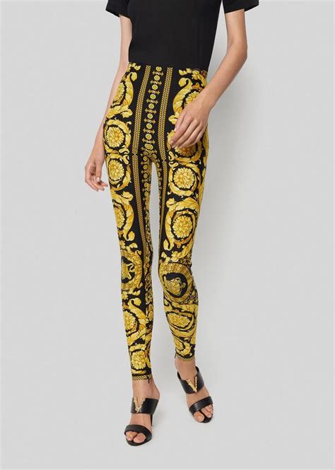 versace barocco print leggings|Versace Wild Barocco.